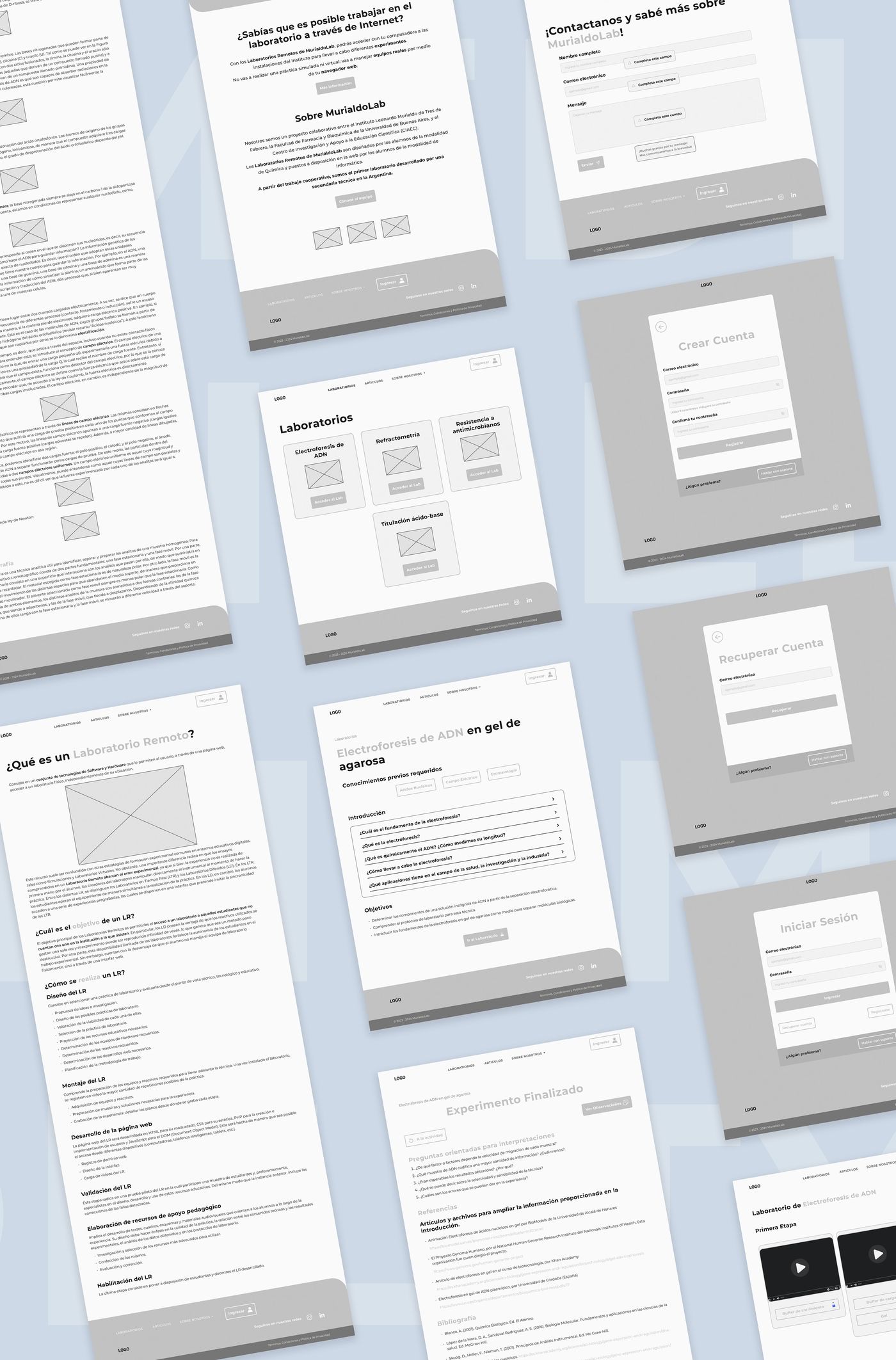 EduLabs platform screens