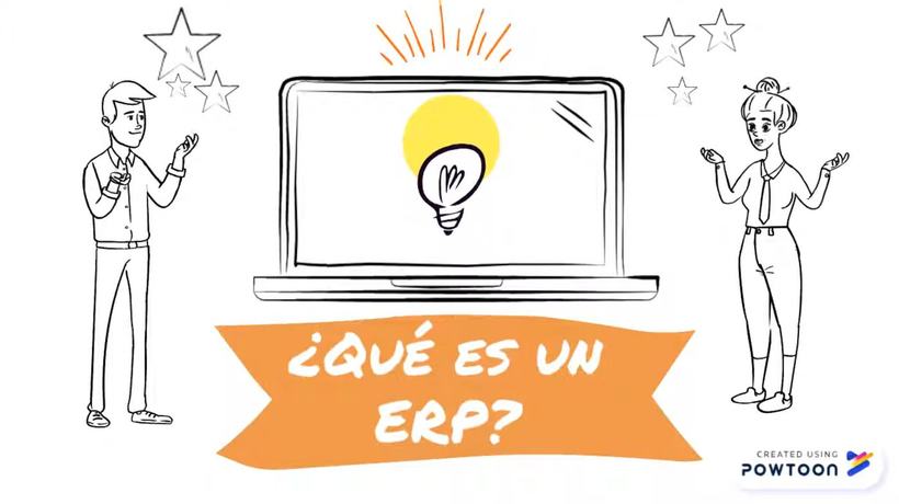 ERP motion graphics video still